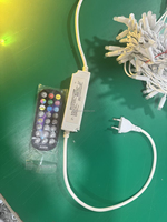 Guirlandes lumineuses LED RGBW IP65 étanches pour extérieur, en caoutchouc, avec variateur d'intensité, effet cascade, éclairage paysager, CE RoHS