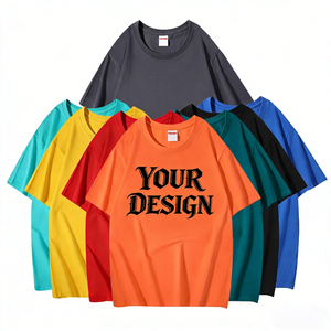 T-shirt en coton 100% de style streetwear surdimensionné, 260 g/m², impression personnalisée, logo, coupe confortable, t-shirts pour hommes - Product Image 1