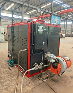 0,7T/h Industrieller Wasserrohr-Horizontal-Dampfgenerator mit Öl-/Gasbefeuerung und automatischer, extrem energiesparender Leistung - Product Image 1