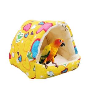 Cochon d'inde perroquet Cage pour animaux de compagnie Oiseaux Lieu de vie Perroquets Cave <span class=keywords><strong>Lit</strong></span> Tente Suspendue Hiver Chaud Nid d'oiseau Maison - Product Image 1