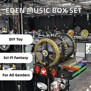 Pour moule roi 10170 bricolage à commande électrique boîte à musique ornement 2344 pièces <span class=keywords><strong>Eden</strong></span> série blocs de construction voitures en plastique jouets et cadeaux - Product Image 3