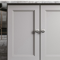 Poignées de meuble en aluminium massif, forme champignon, finition noir mat ou or brossé, à trou unique, pour tiroirs, style moderne, chambre et salle de bain, vente en gros