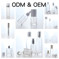 Bouteilles de conception personnalisées de haute qualité de 120ml bouteilles cosmétiques en verre bouteille de lotion
