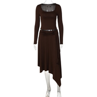 Ensemble deux pièces pour femmes : haut court à manches longues et jupe – Tenue élégante pour femme – Collection Automne 2026