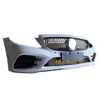 Convient pour Mercedes Benz W205C-Class pare-chocs avant C180 C200 C260C300L Kit de grille de protection de pare-chocs avant arrière