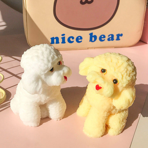 Soft TPR Squishy Teddy Bear Dog <strong>Toy</strong> Cute Cartoon <strong>Poodle</strong> Stress Reliever Soft Touch Texture Unisex Party Favors Office Desk <strong>Toys</strong> - Product Image 4