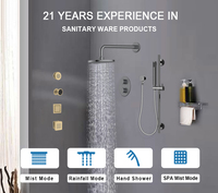 Mitigeur de bain et de douche gris anthracite brossé Watersino, design moderne de haute qualité, vente chaude