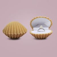 Boîte à bijoux en velours avec logo personnalisé pour boucle d'oreille, collier et pompon de luxe