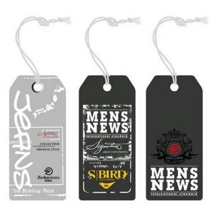 Étiquettes suspendues et étiquettes en ficelle personnalisées de luxe écologiques en papier pour les marques de vêtements, sacs et chaussures de luxe - Product Image 2