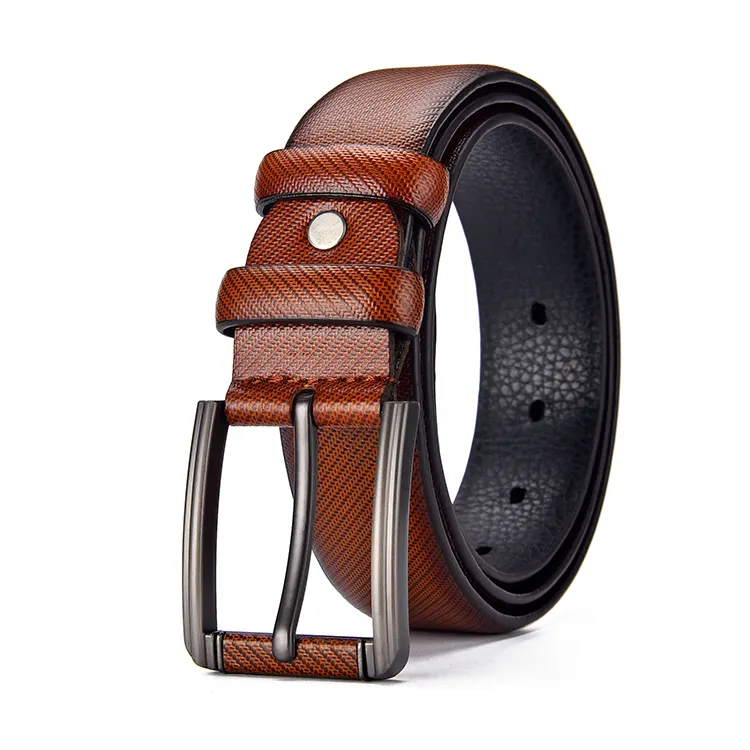 Pin Buckle Custom Logo Men Luxury Leather designer Belt