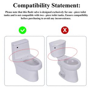 Kit de remplacement de valve de chasse d'eau pour réservoir de toilettes de 3 pouces, compatible avec les toilettes monobloc TOTO et American Standard - Product Image 3