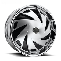 Rines de Aleación de Aluminio Forjado de Alta Calidad Personalizados de 18-26 Pulgadas con ET de 20 mm para Autos de Pasajeros, Nuevo Diseño Flotante JUWA