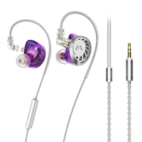 Écouteurs intra-auriculaires LF4 HiFi Technology avec câble détachable à 2 broches, 3BA+1DD