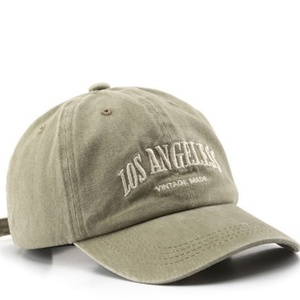 Washed Cotton Jersey Sporty Embroidered <b>Baseball</b> <b>Cap</b> for Unisex Outdoor American Vintage Style - Product Image 6