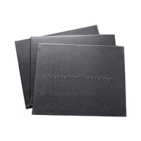 Cartera de Cartón Profesional Minimalista de Grado Comercial, Recubrimiento de PVC Negro, Elegante Tarjetero para Tarjetas de Crédito, Logotipo Personalizado