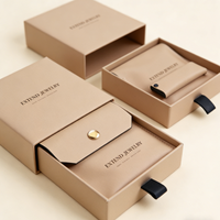 Coffret Cadeau de Luxe Personnalisé pour Bijoux et Montres, Biodégradable, Finition Mate, Revêtement UV, Embossage, Boîte à Tiroir