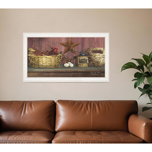 Hms si alzano e brillano 11 arte da parete con cornice bianca - Product Image 1