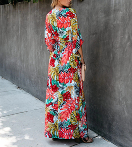 Caftan imprimé bohème vêtements <span class=keywords><strong>de</strong></span> <span class=keywords><strong>plage</strong></span> pour femmes <span class=keywords><strong>tunique</strong></span> en coton couverture <span class=keywords><strong>de</strong></span> <span class=keywords><strong>plage</strong></span> Saida <span class=keywords><strong>De</strong></span> Praia maillot <span class=keywords><strong>de</strong></span> bain Bikini couvertures paréo Sarong - Product Image 2