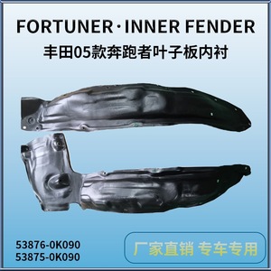 แผ่นบังโคลนหน้ารถยนต์โตโยต้า ฟอร์จูนเนอร์ ปี 2005-2008 สีดำ ทำจากพลาสติก อะไหล่ทดแทน รุ่น TY66067 - Product Image 5