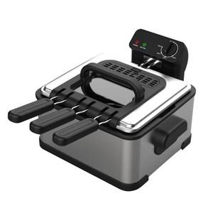 Termostato ajustable de carcasa de acero inoxidable barato, <span class=keywords><strong>freidora</strong></span> pequeña de <span class=keywords><strong>1</strong></span>,5 litros de capacidad con tapa desmontable superior - Product Image 4