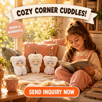 Miiloo's Snoozy Me Niedliche Plüsch-Blindbox-Puppe mit Vinyl-Gesicht, Plüschfigur, Zufälliger Stil, Sammlerstück, Weiches Spielzeug, Geschenkbox, Kleine Größe