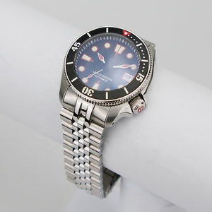 <span class=keywords><strong>Bracelet</strong></span> de montre de qualité supérieure en acier inoxydable 316L massif de 22 mm, tête incurvée, compatible avec SKX007 - Product Image 1