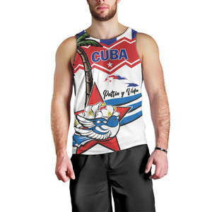 <span class=keywords><strong>Cuba</strong></span> Día DE LA Independencia Hombres Tank Top Cuban Trogon Mix Hedychium Coronarium Venta al por mayor <span class=keywords><strong>Cuba</strong></span> Tank Top - Product Image 6