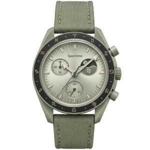 Reloj Cronógrafo de Cuarzo Biocerámico de la Serie Mission for Planet, Edición Zodiac, Analógico, Cristal MiYOTA, Correa de Goma, Deportivo y Sostenible para Hombre - Product Image 1