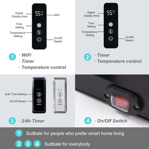 EVIA EV-200-2 léger nouveau <span class=keywords><strong>design</strong></span> de Chine Black Intelligence populaire sèche-serviettes électrique intelligent - Product Image 6