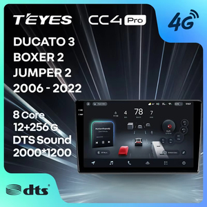 TEYES CC4 PRO para Fiat Ducato 3 2006 - <span class=keywords><strong>2022</strong></span> para Peugeot Boxer 2 2006 - <span class=keywords><strong>2022</strong></span> para <span class=keywords><strong>Citroen</strong></span> <span class=keywords><strong>Jumper</strong></span> 2 2006 - <span class=keywords><strong>2022</strong></span> CarPlay Auto 2DIN - Product Image 1