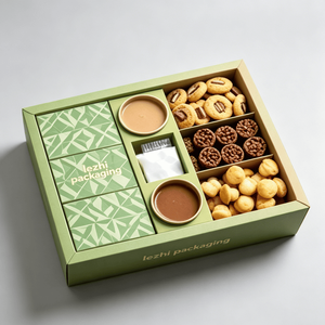 Boîte en papier kraft double couche personnalisée <span class=keywords><strong>pour</strong></span> boulangerie arabe avec gaufrage, recyclable, <span class=keywords><strong>pour</strong></span> desserts et chewing-gums - Product Image 6
