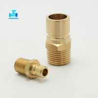 Robinet en laiton moulé N9, raccord rapide DME, connexion filetée NPT BSP 1/4~3/4'', vanne à boisseau sphérique 1/2 à connexion rapide de style américain pour tuyau basse pression