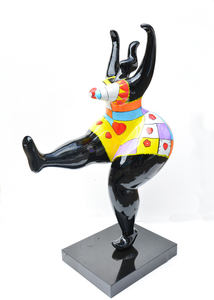 รูปปั้นผู้หญิงเปลือยที่สวยงามรูปปั้นผู้หญิงทำจากเรซิ่นเต้นรำสำหรับตกแต่งบ้านและสวน - Product Image 6