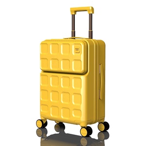 New Designer Lightweight PC Carry on Aluminum Trolley Travel Suitcase Luggage Bags Cases with Cup Holder