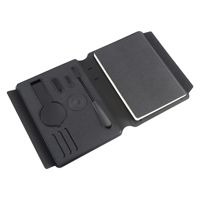 Batterie externe pour ordinateur portable avec charge sans fil 10000mAh en cuir PU, cadeau d'affaires, logo personnalisé OEM