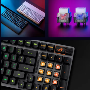 Clavier mécanique de jeu professionnel personnalisé en direct d'usine, 68 touches, rétroéclairage RVB, avec interrupteurs <span class=keywords><strong>Gateron</strong></span>/Kailh, nouveau, axe métallique - Product Image 6