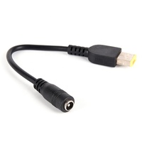 Câble adaptateur pour ordinateur portable, prise carrée vers 5,5*2,1 mm 5,5*2,5 mm, convertisseur de chargeur d'alimentation CC femelle pour Lenovo ThinkPad X1 Carbon hp