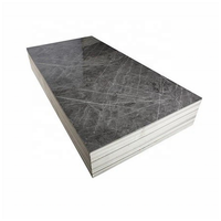 Panneau mural en PVC de haute qualité, texture marbre moderne, finition brillante, imperméable, ignifuge, garantie 5 ans, design graphique pour la maison