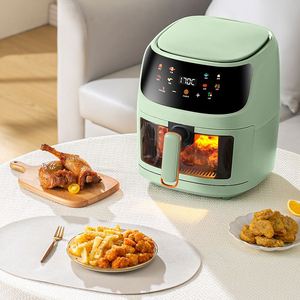 Friteuse à air numérique 8-en-1 8L Sliver Crest avec fenêtre de visualisation en verre et panier antiadhésif – Appareil de cuisine à air chaud - Product Image 1