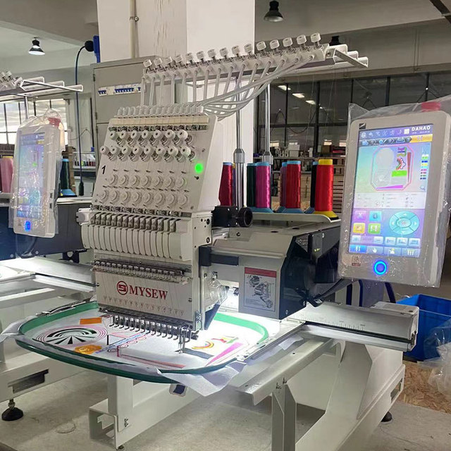 Multi-Language Support Computerized Automatic Fully Featured Industrial Embroidery Machine for Clothes Sale Simple Installation