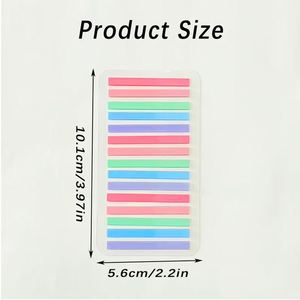 Paquete de 20 Notas Adhesivas Multicolor de PET para Índice, Notas Adhesivas Autoadhesivas para Marcar Páginas y Clasificar Archivos - Product Image 2