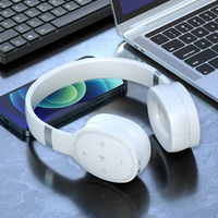 Écouteurs sans fil sportifs personnalisés supra-auriculaires, son HD, basses puissantes, micro en plastique, batterie longue durée, casque audio pour audiophiles, téléphone portable