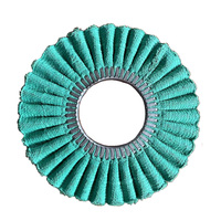 Roue de polissage personnalisée rouge-brun, roue de polissage en coton, roue de polissage en chanvre