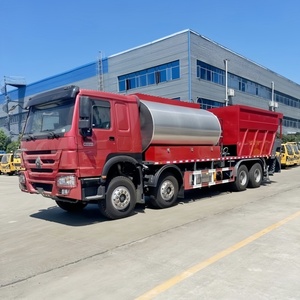 Camion de finition d'asphalte et de compactage de gravier entièrement automatique HOWO 8x4 neuf à vendre - Product Image 2