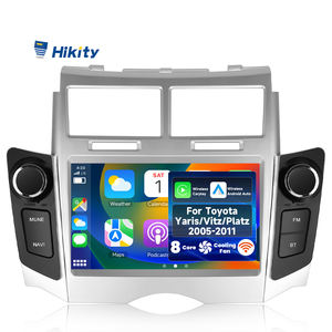 Hikity Qualcomm 8Core 7 ''Autoradio pour <span class=keywords><strong>Toyota</strong></span> <span class=keywords><strong>Yaris</strong></span>/Vitz/Platz 2005-2011 <span class=keywords><strong>4</strong></span> + 64 sans fil Carplay Android Auto WiFi 4G Ventilateur de refroidissement - Product Image 1