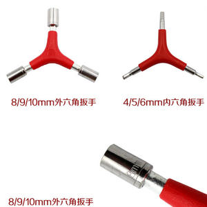 Clé hexagonale en Y Antuke 4 5 6 mm, outil de réparation de vélo, outil manuel, jeu de tridents métalliques, kit d'entretien pour le cyclisme - Product Image 4
