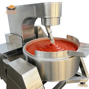 Cuisinière professionnelle inclinable en cuivre | Machine automatique de fabrication de bonbons 100-600L | Chauffage au gaz ou à l'huile thermique | Cuisson sans sucre brûlé - Product Image 5