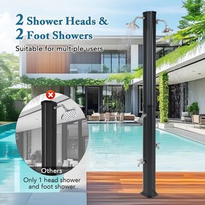 CYEN - Nueva Columna de Ducha Solar Doble con Ajuste Automático de Agua Fría y Caliente para Acampar al Aire Libre - Product Image 1
