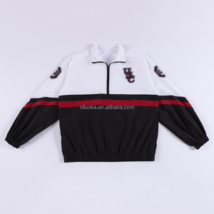 Vestes Personnalisées en Nylon Léger pour Hommes Veste Coupe-Vent Imperméable à Capuche Fermeture Éclair Coupe-Vent - Product Image 1