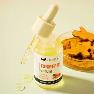 Individuelles Logo Eigenmarke Kurkuma-Serum, aufhellenden Hautton und verblassenden Flecken Kurkuma-Serum